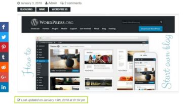 How to display the Last Updated time of your posts in WordPress, better for SEO
