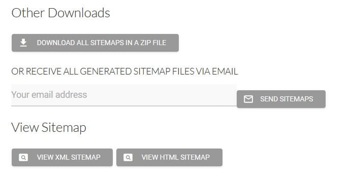 Download Sitemaps Files