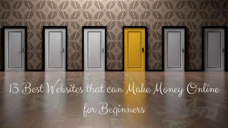13 Best Websites that can Make Money Online for Beginners
