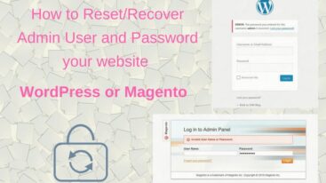 How to Reset_Recover Admin User and Password your website (WordPress, Magento)