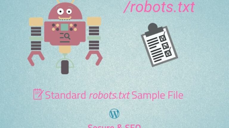 The Standard robots.txt Sample File for WordPress (Secure & SEO)