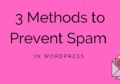3 Methods to Prevent Spam in WordPress