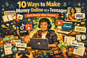 10 Ways to Make Money Online as a Teenager (Trending Guide to Earn Money Online After School for Beginners)