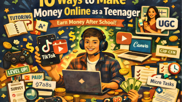 10 Ways to Make Money Online as a Teenager (Trending Guide to Earn Money Online After School for Beginners)